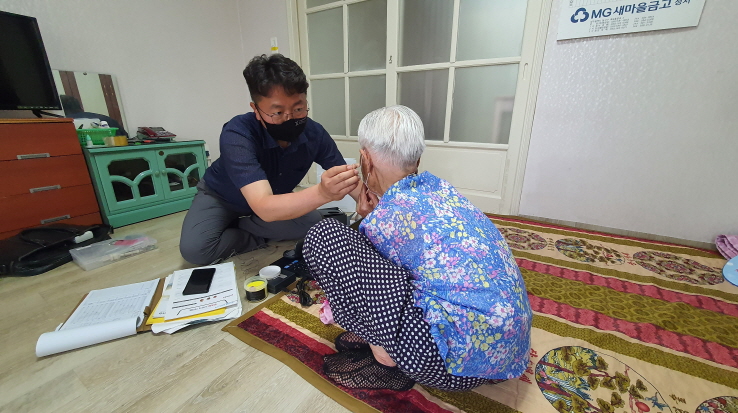 성웅라이온스클럽의 두번째 효도! 보청기 지원